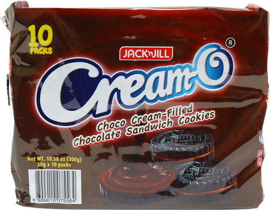 CREAM-O Chocolate Sandwich Cookies (Choco Cream-Filled) - 10s