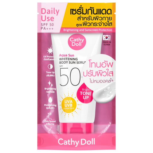 Cathy Doll Aqua Sun Whitening Body Sun Serum SPF50 PA+++ (Bright Tone Up) 138ml