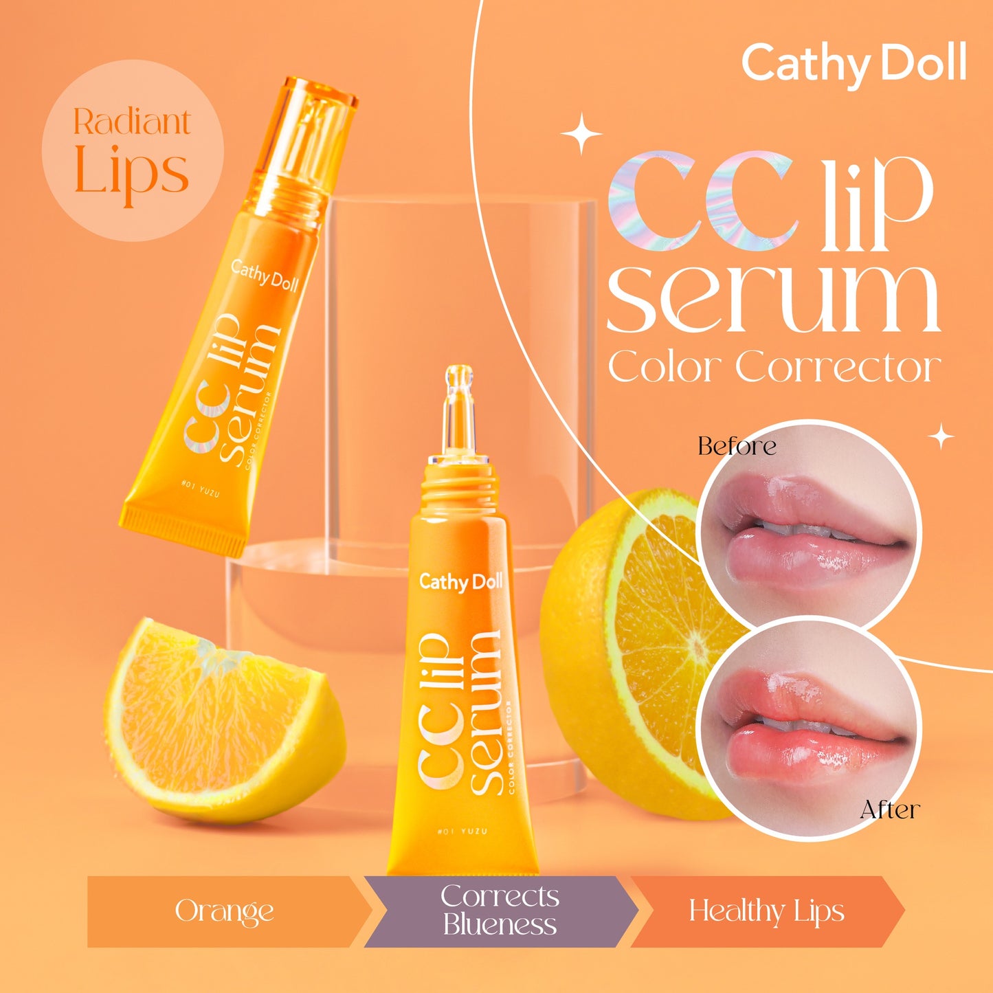 Cathy Doll CC Lip Serum 10g | Choose A Shade