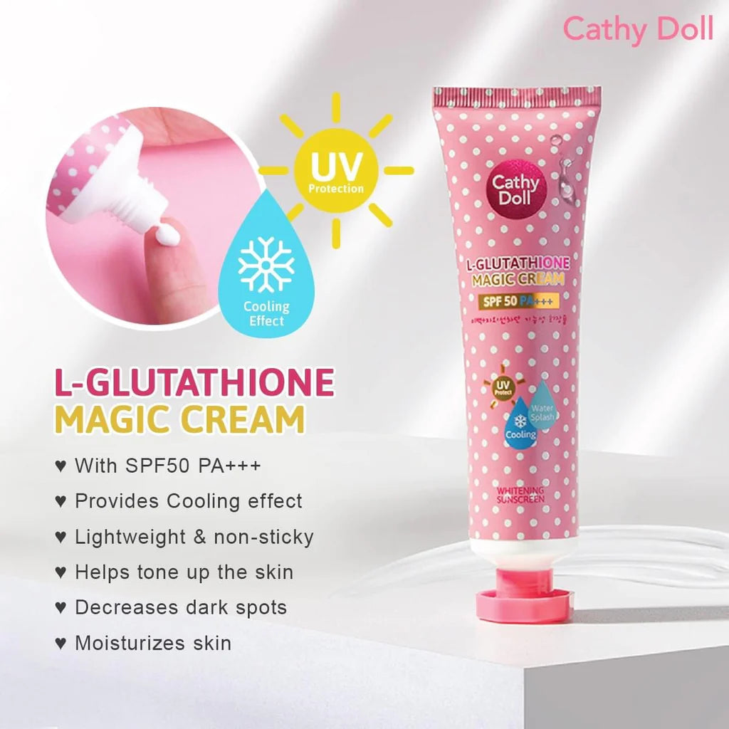 Cathy Doll L Glutathione Magic Cream Whitening Sunscreen SPF50