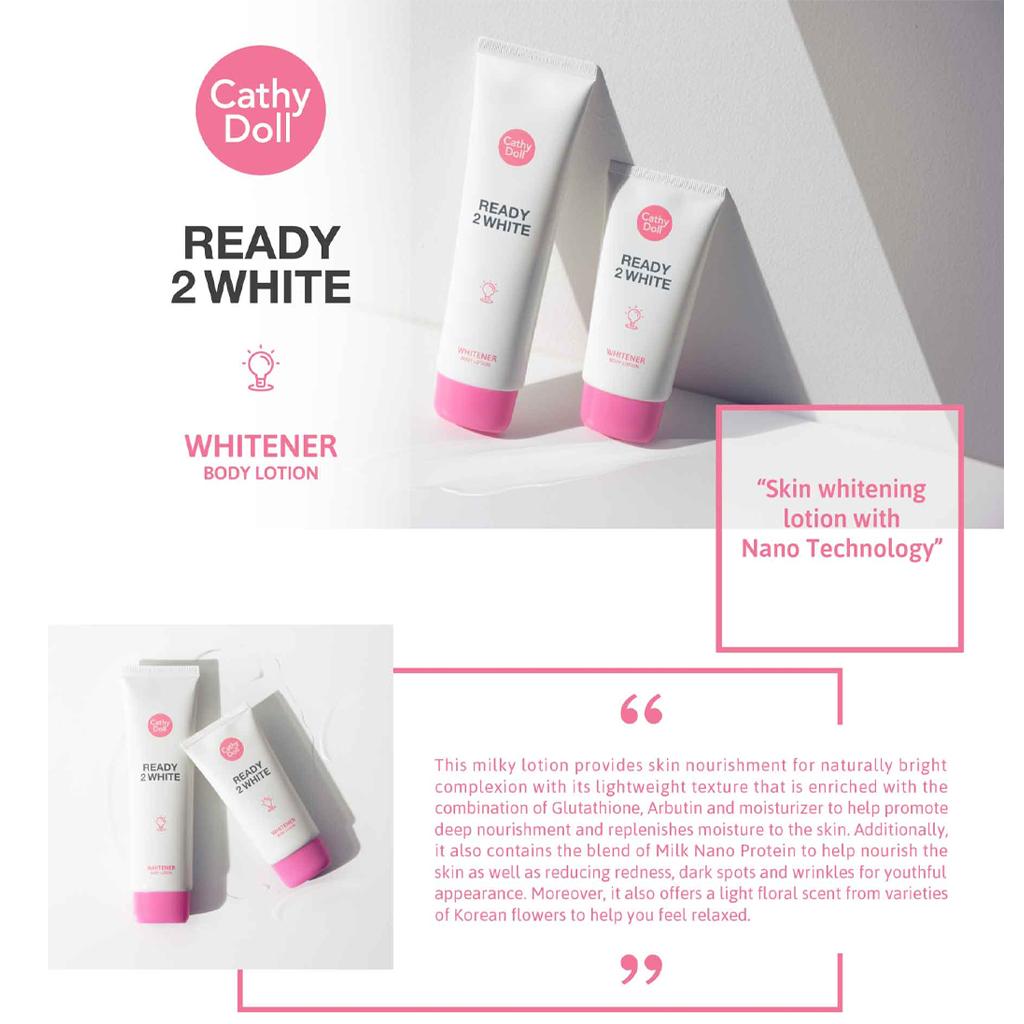 Cathy Doll Ready 2 White Whitener Body Lotion 150mL