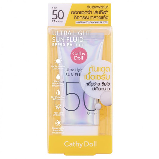 Cathy Doll Ultra Light Fluid Sunscreen (SPF50 PA++++) 40mL