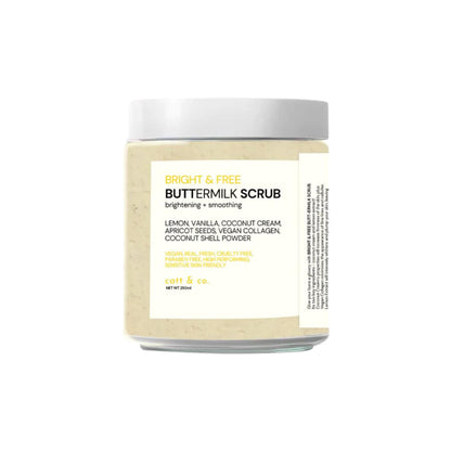 Catt & Co. Bright & Free Buttermilk Scrub (Brightening + Smoothing) 250mL