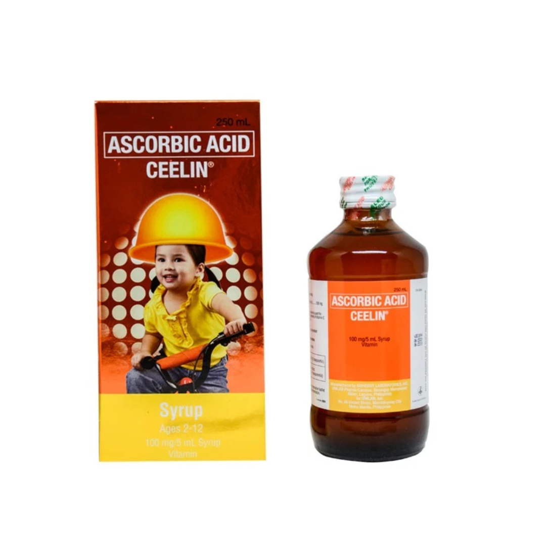 Ceelin Ascorbic Acid Syrup (Orange) 250ml