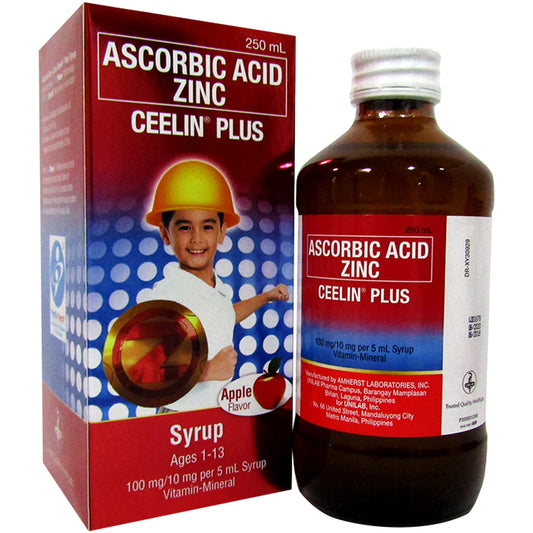 Ceelin Plus Ascorbic Acid + Zinc Syrup 250mL
