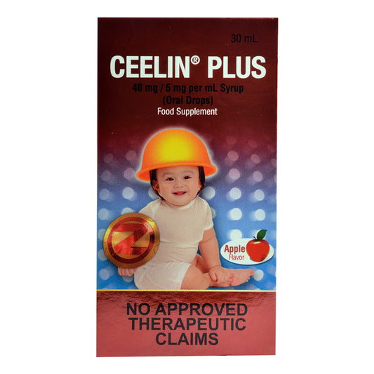 Ceelin Plus Ascorbic Acid + Zinc (40mg5mg per mL) Oral Drops 30mL