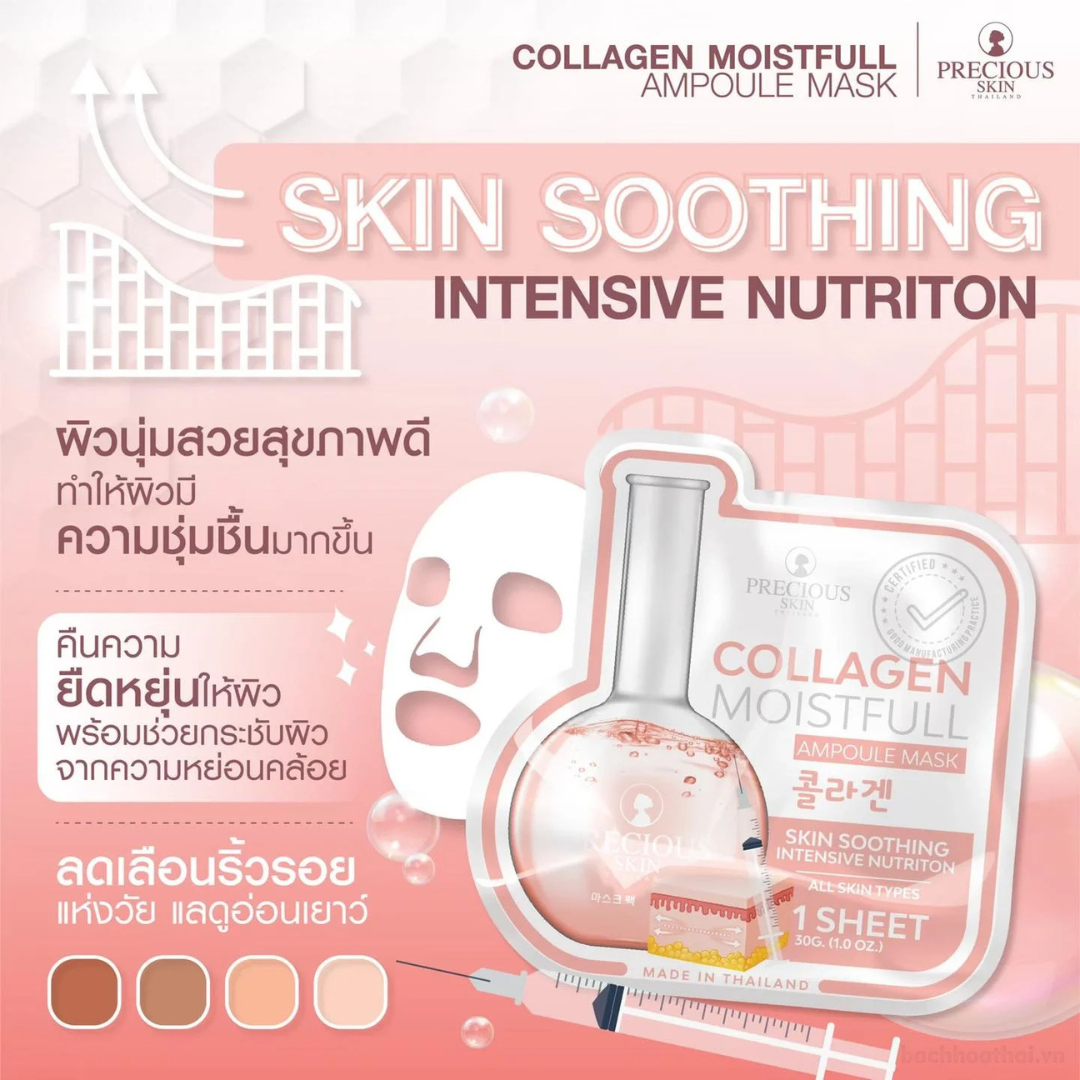 Collagen Moistfull Ampoule Mask by Precious Skin Thailand - 1 Sheet 30g