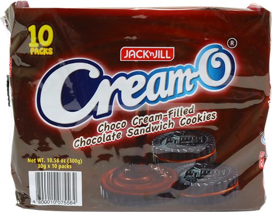 Cream O Choco Cream-Filled Chocolate Sandwich Cookies - 10 Pieces Pack
