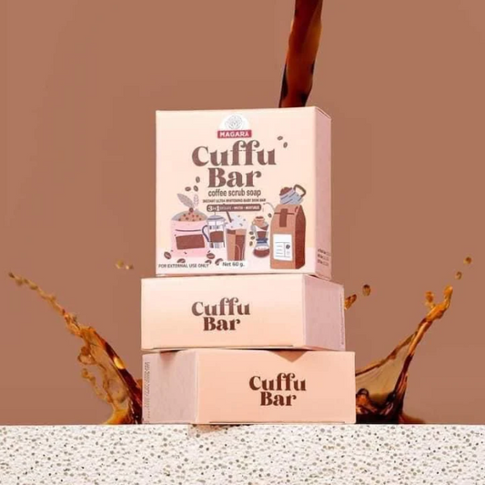 Cuffu Bar Coffee Scrub Soap By Magara Skin 60g