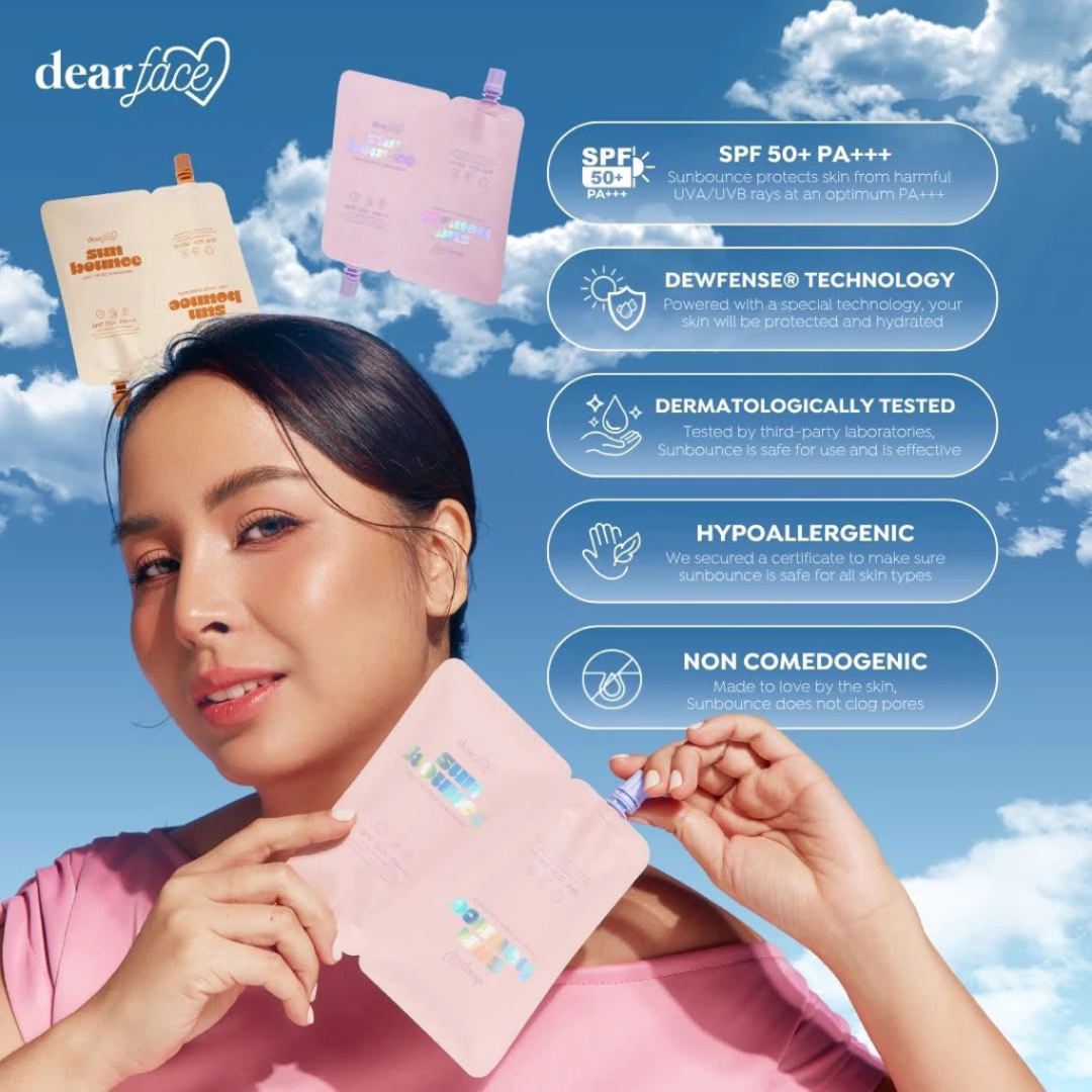 DEAR FACE Sun Bounce Daily Tinted Sunscreen (SPF50+ PA+++) 50ml