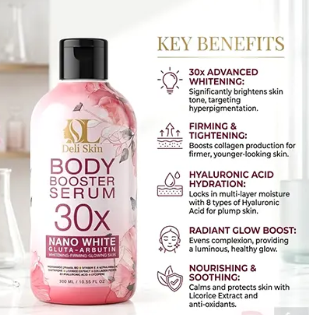 DELI SKIN Body Booster Serum (30x Nano White Gluta-Arbutin) 300ml