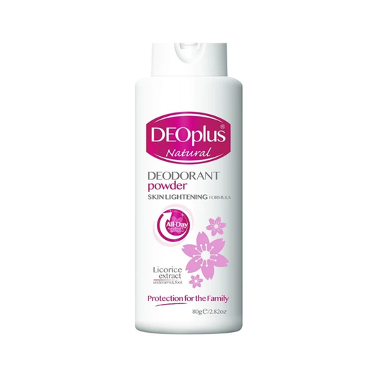 DEOPLUS Deodorant Powder (Licorice Extract Skin Lightening Formula) 80g