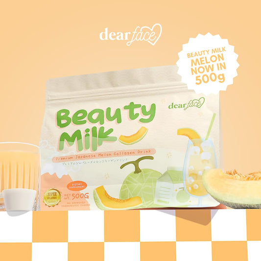 Dear Face Beauty Milk Premium Japanese Melon Collagen Drink - Net Wt. 500g