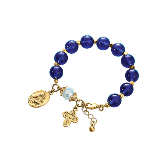 Divine Rosary Bracelet (Gold Plated)