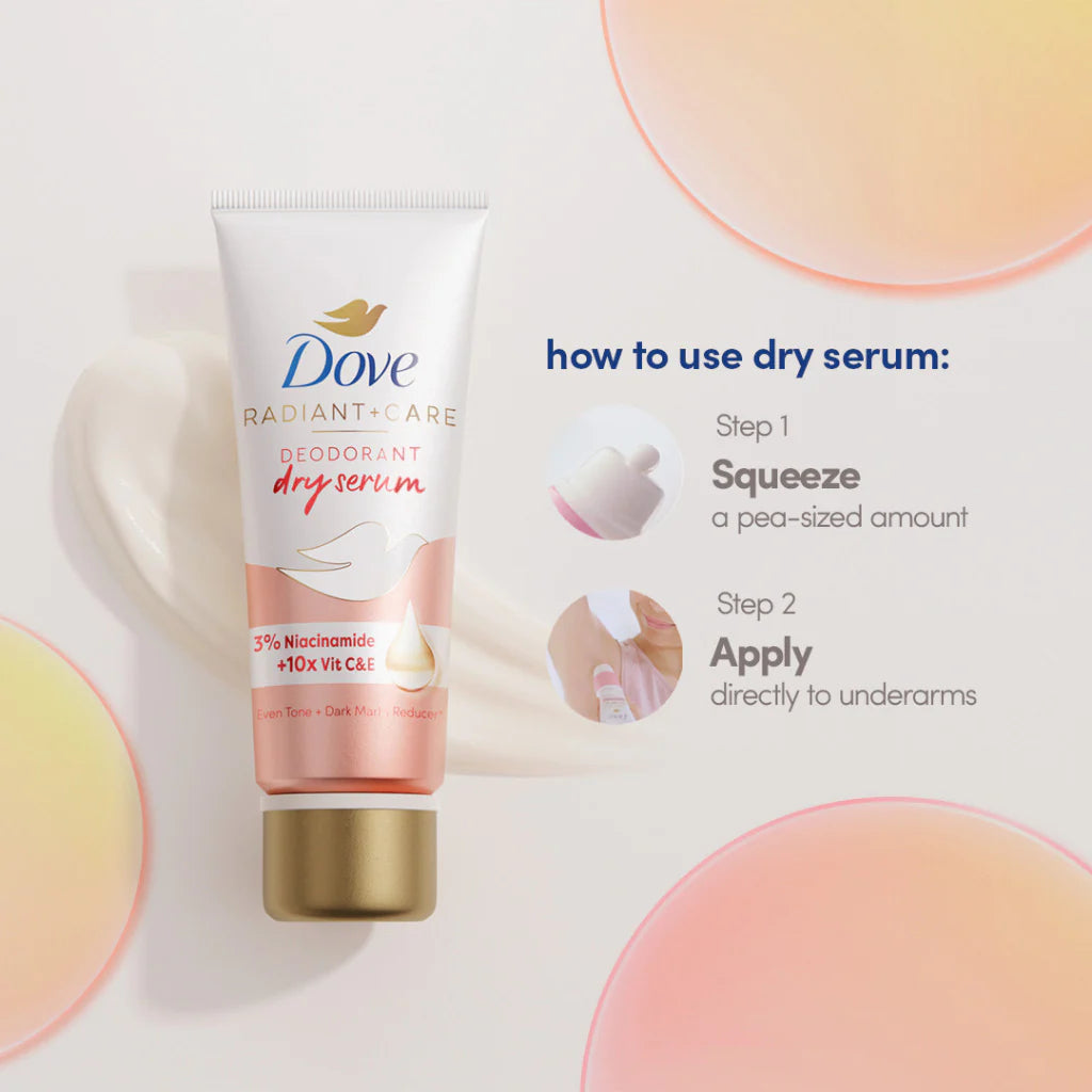 Dove Radiant + Care Deodorant Dry Serum 40mL Niacinamide + Vitamin C&E