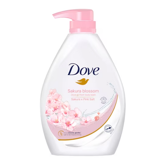 Dove Sakura Blossom (Sakura x Pink Salt) go fresh Body Wash - Net Vol. 1L