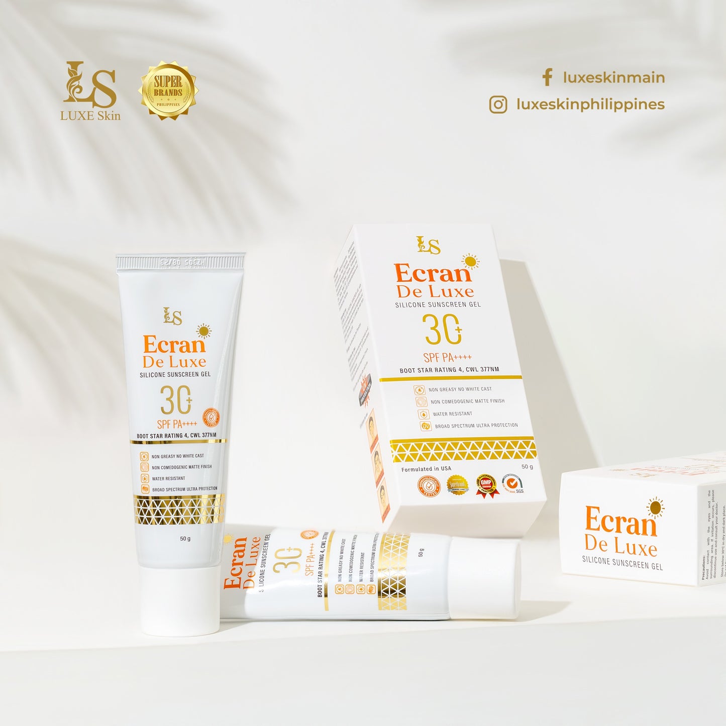 Ecran De Luxe Silicone Sunscreen Gel (30 SPF PA++++) 50g