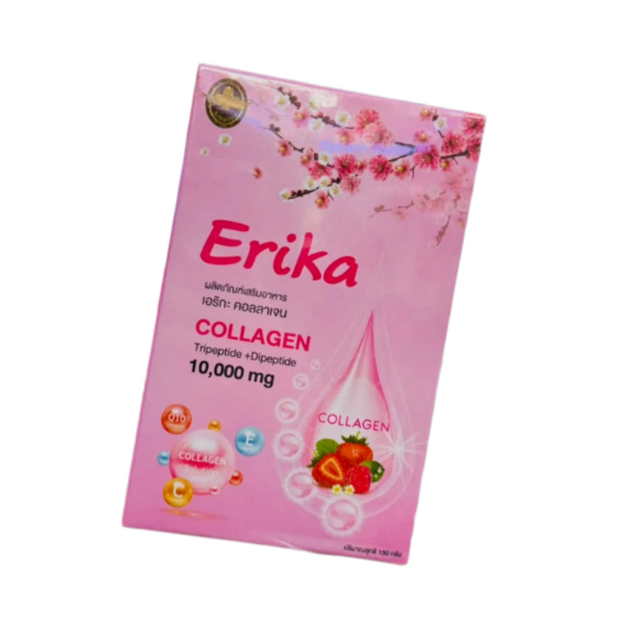 Erika Collagen Tripetide + Dipeptide 10,000mg (Net Weight 150g, 10 sachets x 15g)