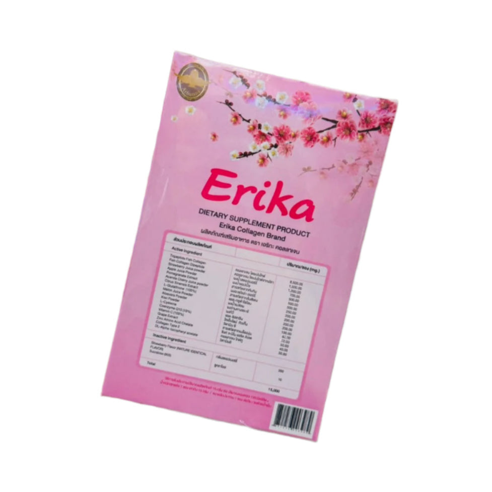 Erika Collagen Tripetide + Dipeptide 10,000mg (Net Weight 150g, 10 sachets x 15g)