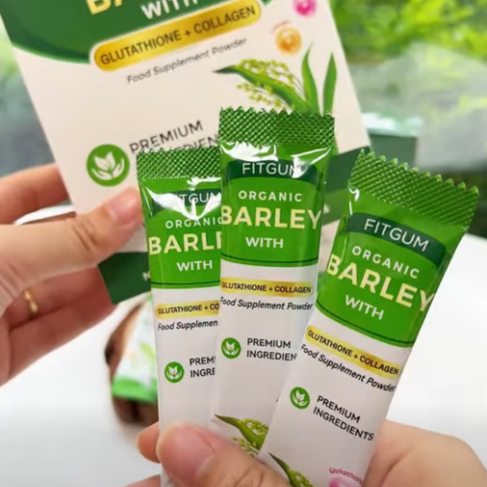 FITGUM Organic Barley (Glutathione + Collagen) - 15 Sachets