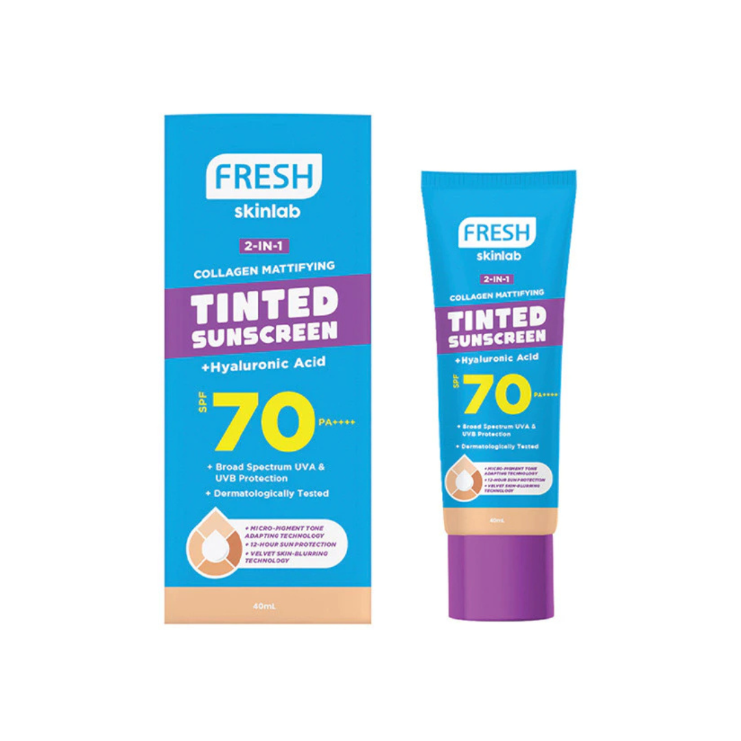 FRESH SKINLAB 2in1 Tinted Sunscreen (Collagen + Hyaluronic Acid, SPF70 PA++++) 40ml