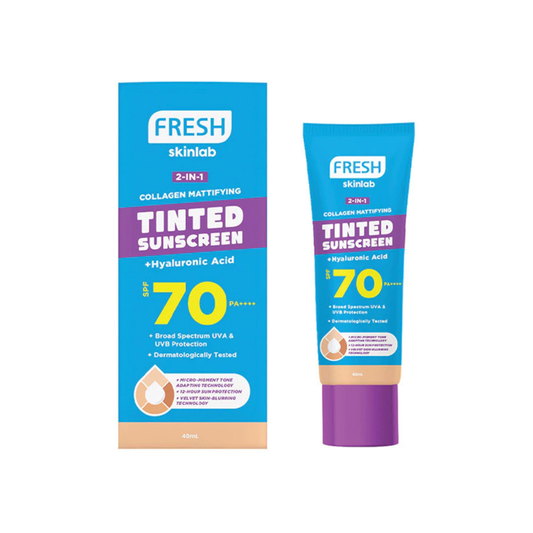 FRESH SKINLAB 2in1 Tinted Sunscreen (Collagen + Hyaluronic Acid, SPF70 PA++++) 40ml