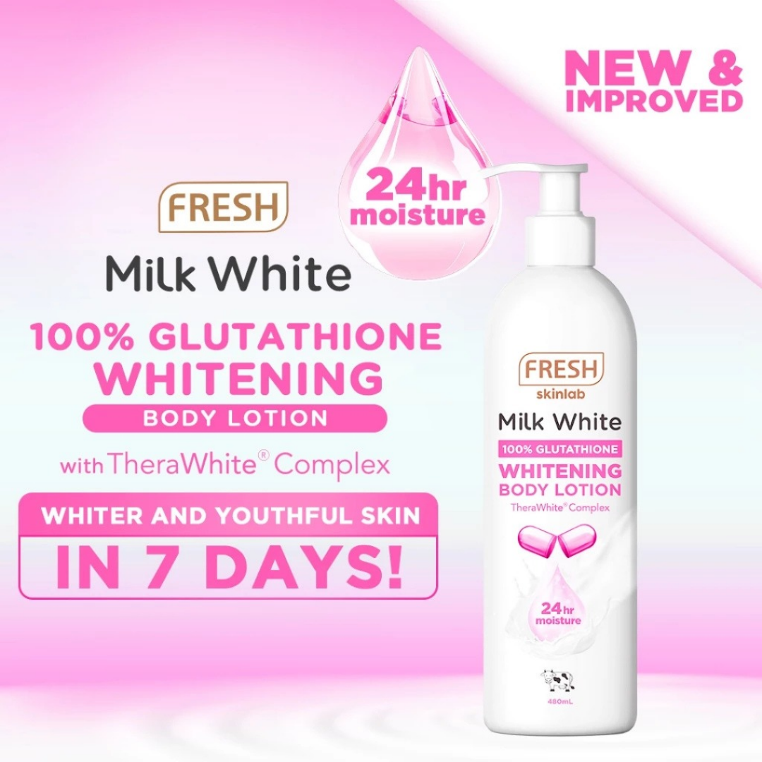 FRESH SKINLAB Milk White Whitening Body Lotion (Glutathione) 480ml