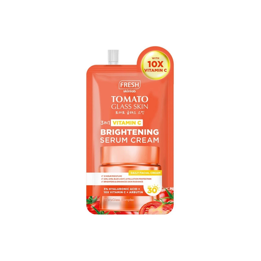 FRESH SKINLAB Tomato Glass Skin Brightening Serum Cream SPF30 (3in1 Vitamin C) 10ml
