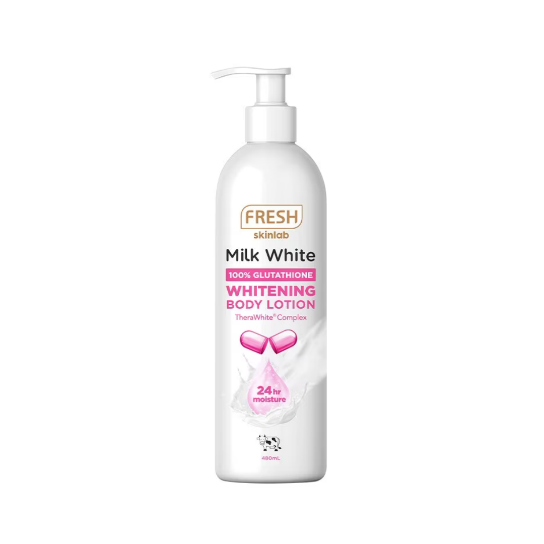 FRESH SKINLAB Milk White Whitening Body Lotion (Glutathione) 480ml