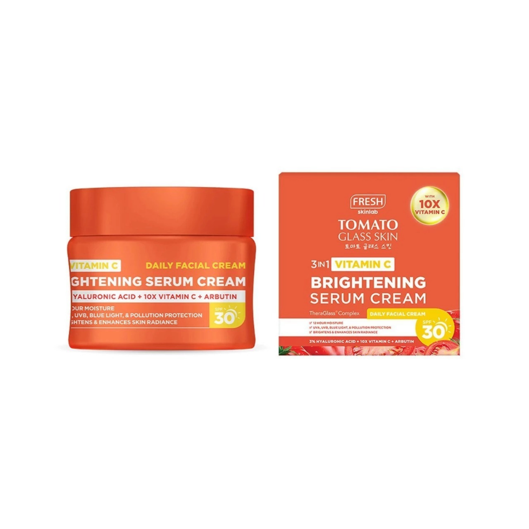 FRESH SKINLAB Tomato Glass Skin Brightening Serum Cream SPF30 (3in1 Vitamin C) 40ml