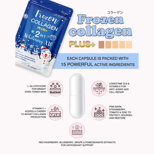 FROZEN Collagen Plus+ 2in1 (Collagen + Glutathione) - 60 capsules
