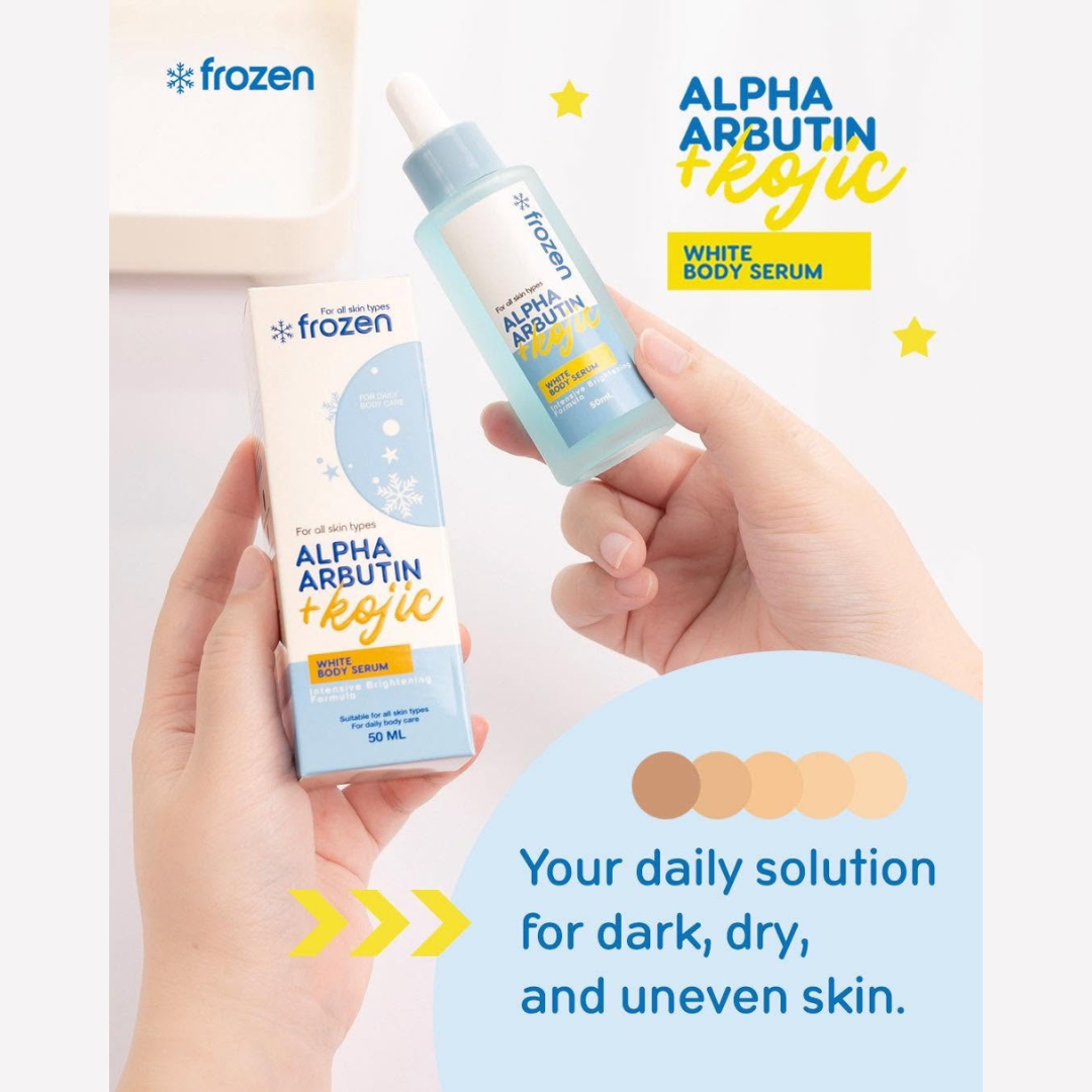 FROZEN White Body Serum (Alpha Arbutin + Kojic) 50ml