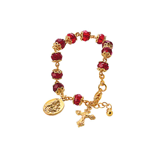 Faith Rosary Bracelet (Gold Plated)