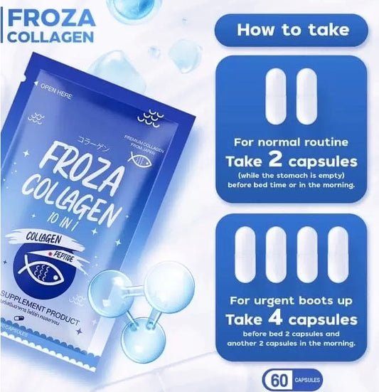 Froza Collagen 10-in-1 w L-Glutathione 60 Capsules