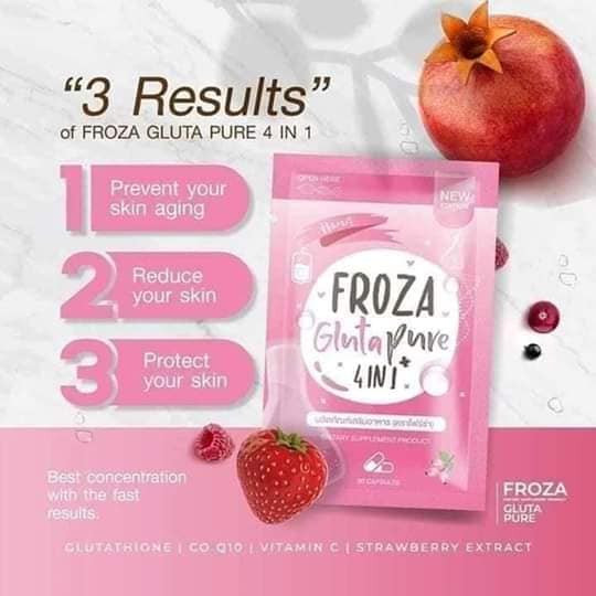 Froza Gluta Pure 4in1 (Glutathione, Ascorbic Acid) 60 Capsules