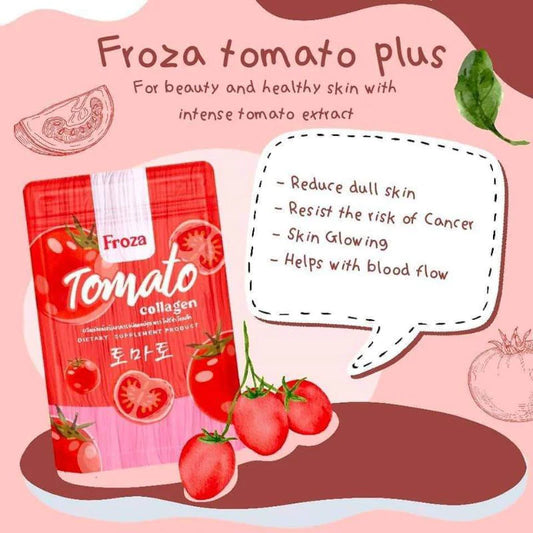 Froza Tomato Collagen (with Glutathione, Ascorbic Acid, Zinc) 60 Capsule