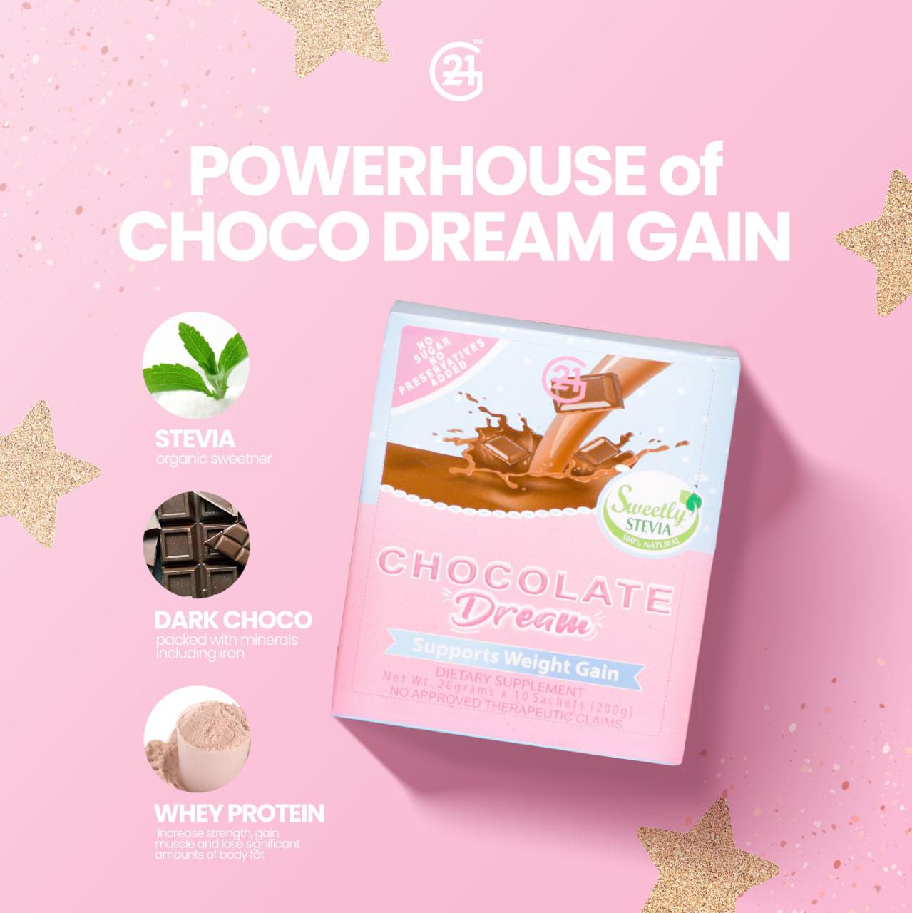 G21 Chocolate Dream (Weight Gain) 200g - 10 Sachet Box