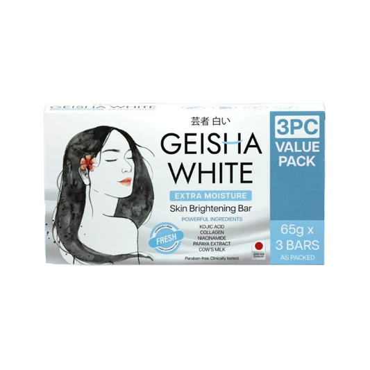 GEISHA WHITE Extra Moisture Skin Brightening Bar (Fresh) 