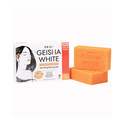 GEISHA WHITE Scar And Blemish Skin Brightening Bar (Intense) 65gx2
