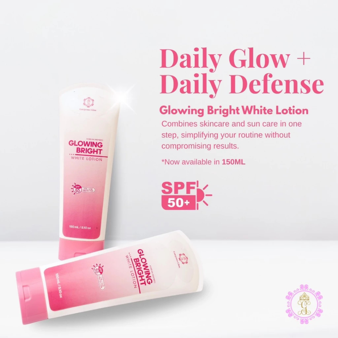 GORGEOUS GLOW Glowing Bright White Lotion (SPF50) 150ml
