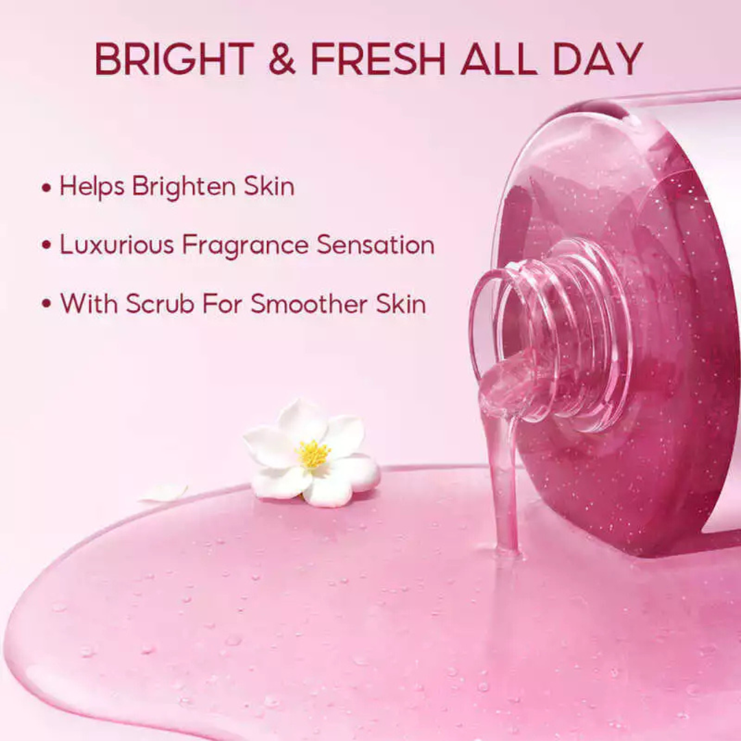 GRACE AND GLOW Scrub Body Wash (Rouge 540, Glow & Firm) 400ml