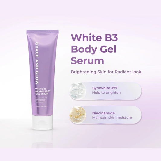 GRACE AND GLOW White B-3 Bright Body Gel Serum 150ml