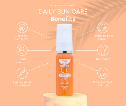 GT Cosmetics Brightening C+ with Glutathione Daily Sun Care SPF70 30mL