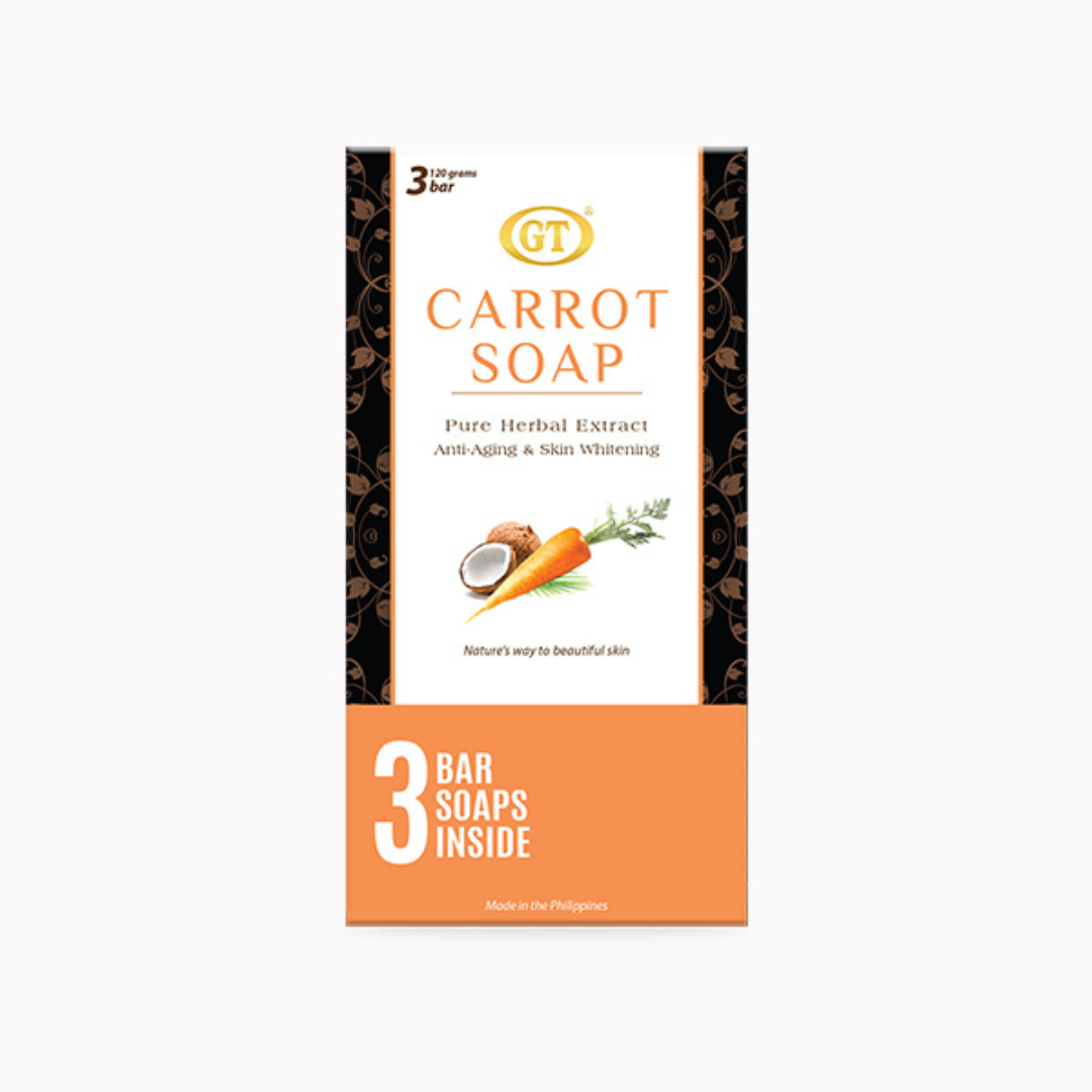 GT Cosmetics Carrot Soap (3x120g Bar)