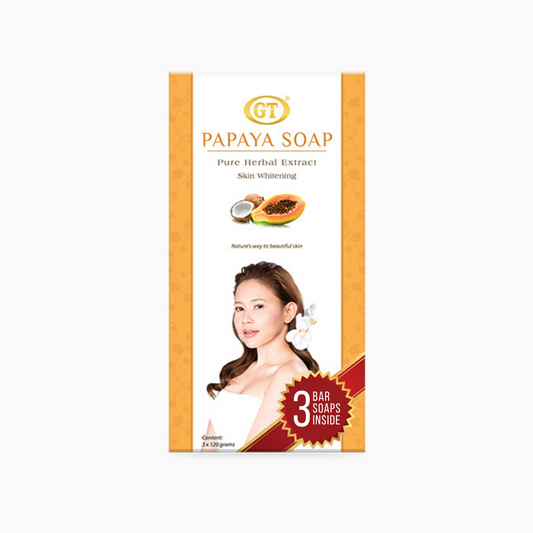 GT Cosmetics Papaya Soap (3x120g Bar)