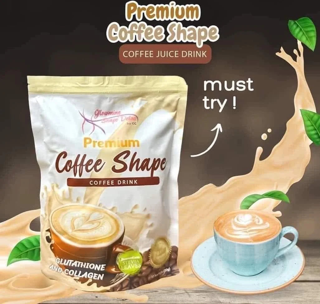 Glowming Shape Detox Premium Coffee Shape Drink (Glutathione & Collagen) by Cris Cosmetics - 10 Sachets