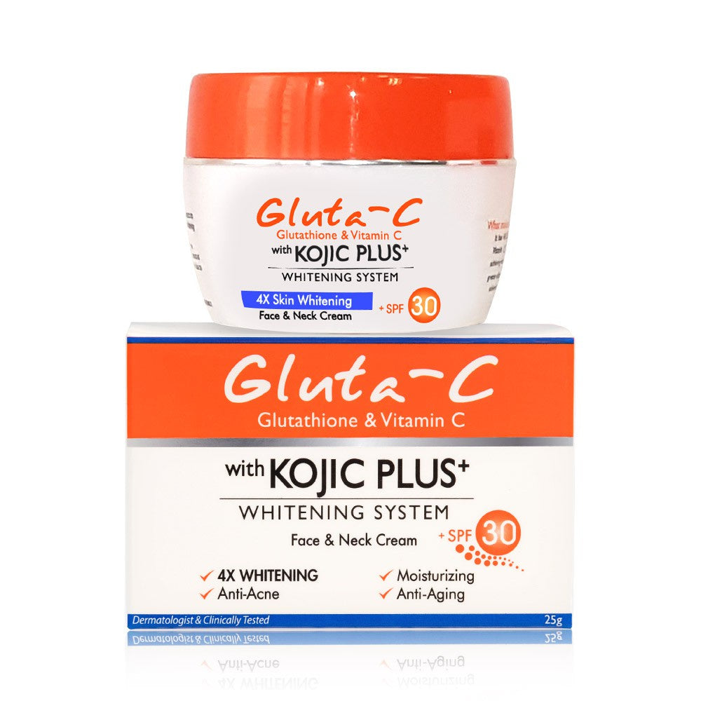 Gluta-C Kojic Plus+ Whitening System Face and Neck Cream SPF30 ...