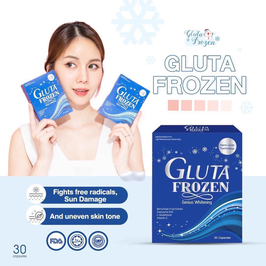 Gluta Frozen (Q10, Glutathione Vitamin C) 30 Capsules