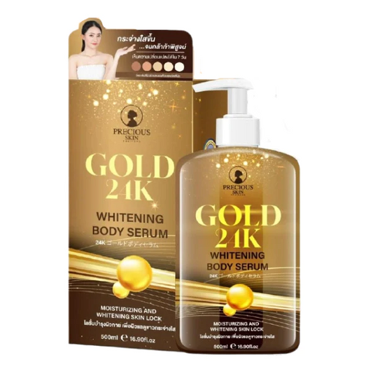 Gold 24K Whitening Body Serum by Precious Skin 500mL