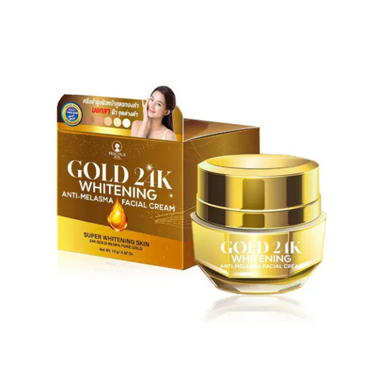 Gold 24K Whitening (Anti-Melasma) Facial Cream by Precious Skin 15g